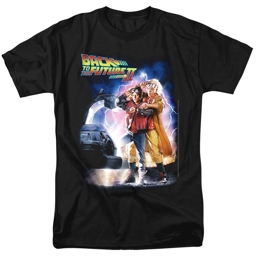 バックトゥザフューチャー Tシャツ　variegator アインシュタインシャツ Amazon | Trevco メンズ Back to The Future II Hill Valley